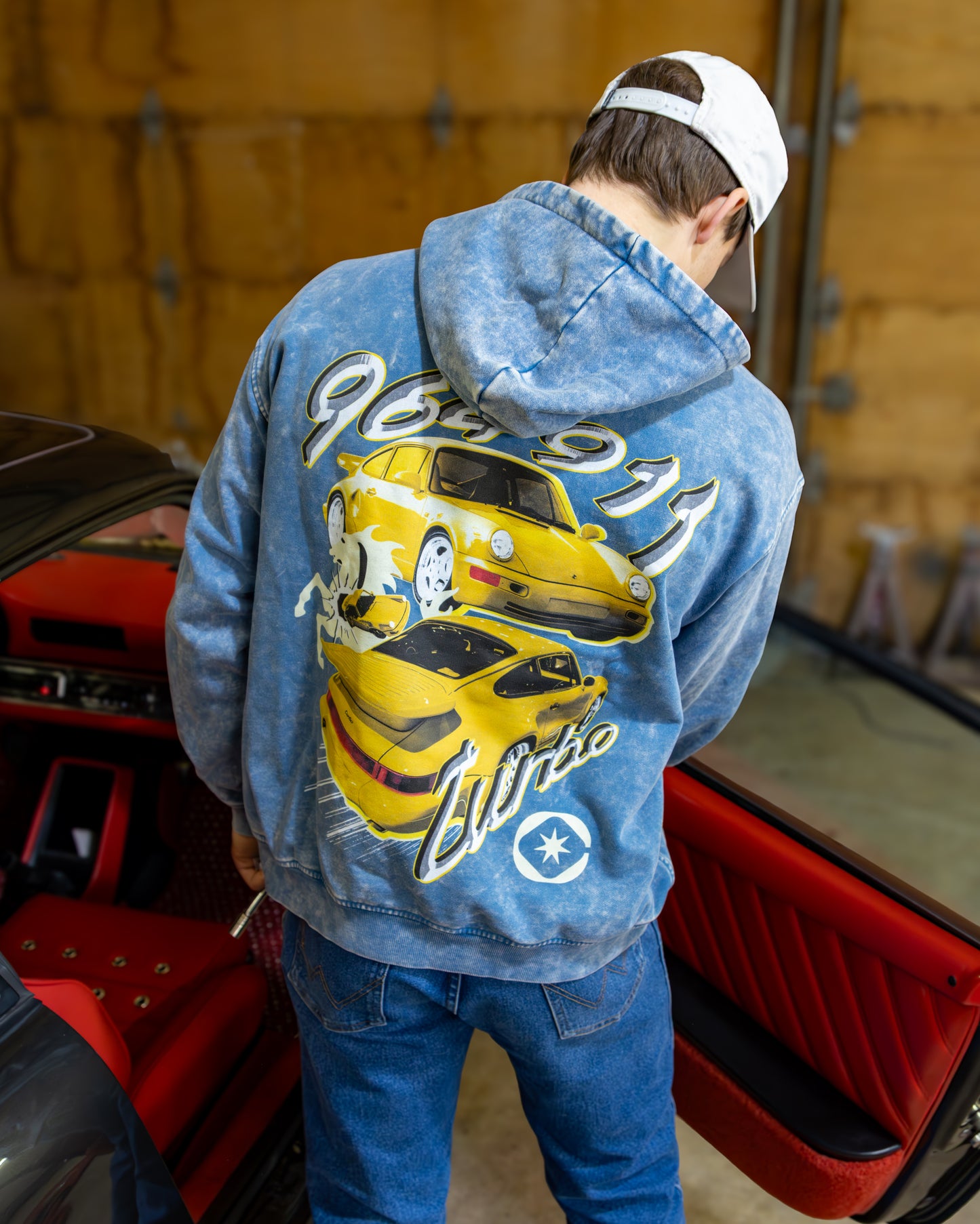 ICON’S COLLECTION - 964 911 Turbo Hoodie Blue