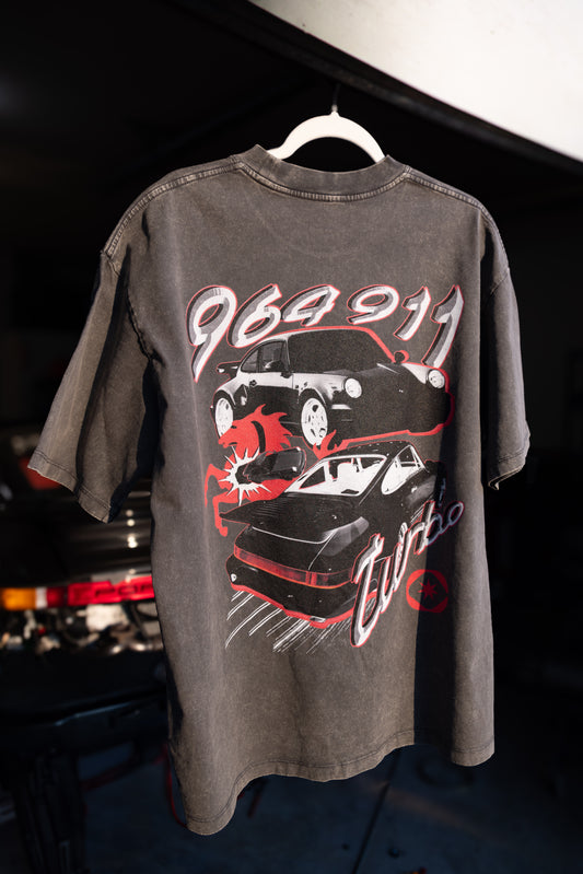 ICON’S COLLECTION - 964 911 Turbo Tee Black